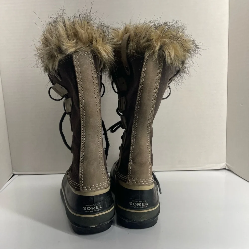 Sorel Joan of Arctic Faux Fur Winter Boots Sz 8 - Picture 5 of 13